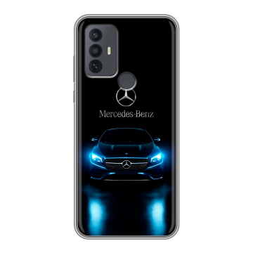 Силиконовый чехол на TCL 30E с принтом Mercedes Мерседес