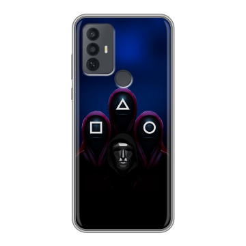 Силиконовый чехол на TCL 30E с принтом Игра Кальмара