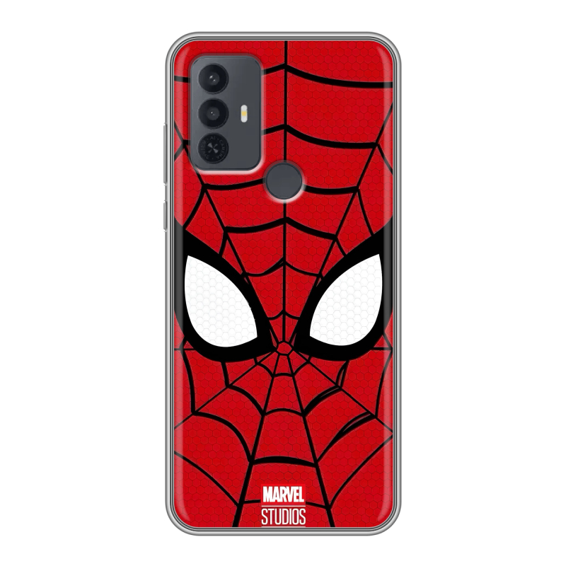 Силиконовый чехол на TCL 30E с принтом человек паук spiderman Силиконовый чехол на TCL 30E с принтом человек паук spiderman