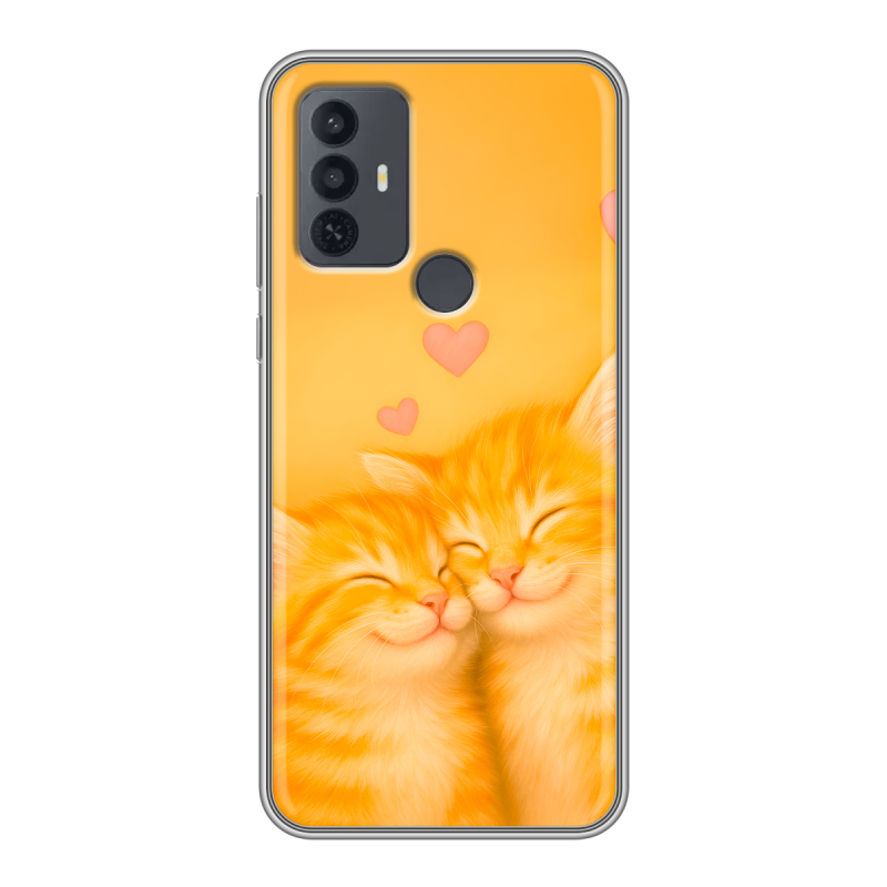 Силиконовый чехол на TCL 30E с принтом Милые котята Силиконовый чехол на TCL 30E с принтом Милые котята