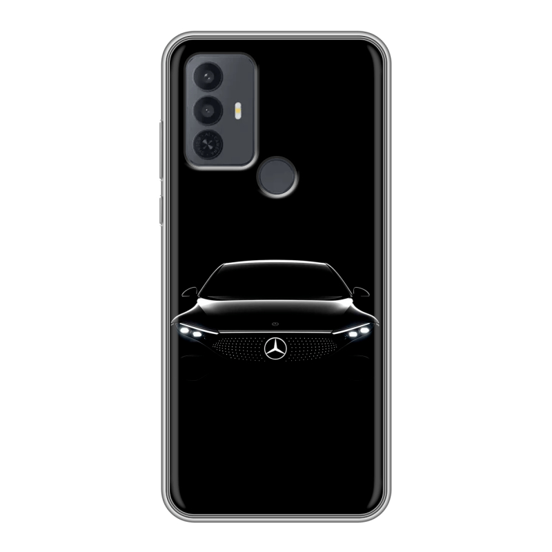 Силиконовый чехол на TCL 30E с принтом Mercedes Мерседес Силиконовый чехол на TCL 30E с принтом Mercedes Мерседес