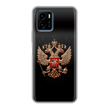 Силиконовый чехол на Vivo Y15s с принтом Герб России