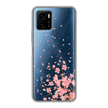 Силиконовый чехол на Vivo Y15s с принтом Ветка сакуры Силиконовый чехол на Vivo Y15s с принтом Ветка сакуры