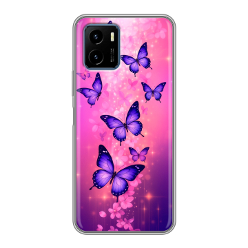 Силиконовый чехол на Vivo Y15s с принтом Бабочки Силиконовый чехол на Vivo Y15s с принтом Бабочки