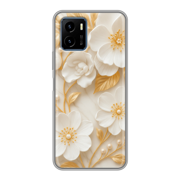 Силиконовый чехол на Vivo Y15s с принтом Цветы Силиконовый чехол на Vivo Y15s с принтом Цветы
