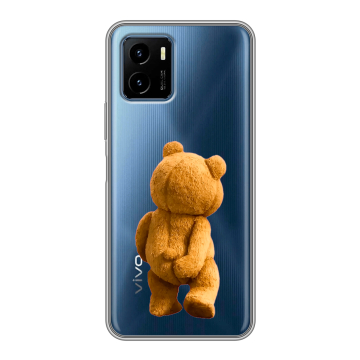 Силиконовый чехол на Vivo Y15s с принтом Медведь Силиконовый чехол на Vivo Y15s с принтом Медведь