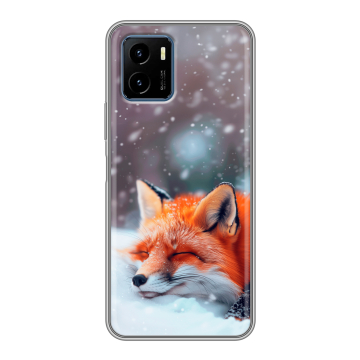 Силиконовый чехол на Vivo Y15s с принтом лиса Силиконовый чехол на Vivo Y15s с принтом лиса
