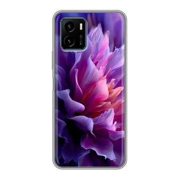 Силиконовый чехол на Vivo Y15s с принтом женский цветы Силиконовый чехол на Vivo Y15s с принтом женский цветы