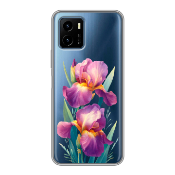 Силиконовый чехол на Vivo Y15s с принтом Цветы орхидеи