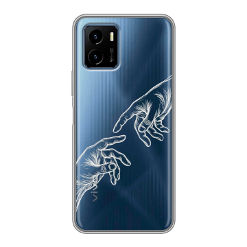Силиконовый чехол на Vivo Y15s с принтом Сотворение мира