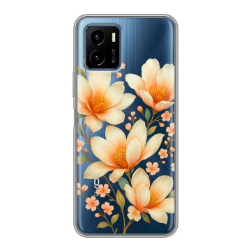 Силиконовый чехол на Vivo Y15s с принтом Цветы