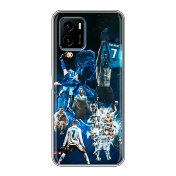 Силиконовый чехол на Vivo Y15s с принтом Реал Роналдо