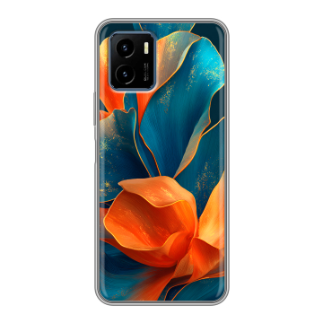 Силиконовый чехол на Vivo Y15s с принтом Цветы