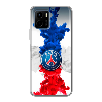 Силиконовый чехол на Vivo Y15s с принтом PSG ПСЖ