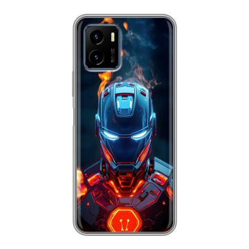 Силиконовый чехол на Vivo Y15s с принтом IronMan Железный человек Силиконовый чехол на Vivo Y15s с принтом IronMan Железный человек