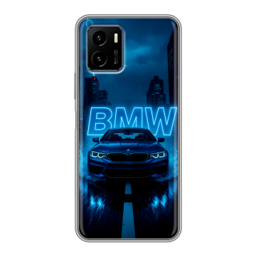 Силиконовый чехол на Vivo Y15s с принтом BMW БМВ Силиконовый чехол на Vivo Y15s с принтом BMW БМВ