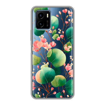 Силиконовый чехол на Vivo Y15s с принтом женский