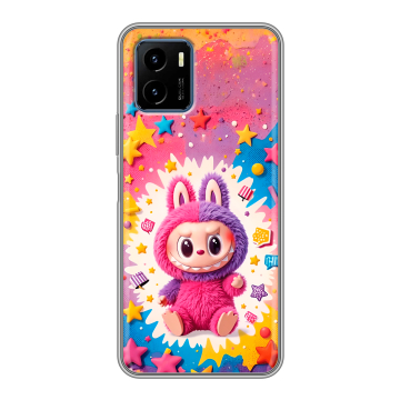 Силиконовый чехол на Vivo Y15s с принтом Labubu Лабубу Силиконовый чехол на Vivo Y15s с принтом Labubu Лабубу