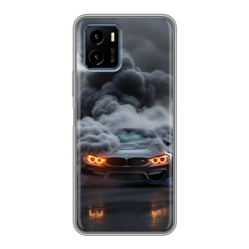 Силиконовый чехол на Vivo Y15s с принтом BMW БМВ
