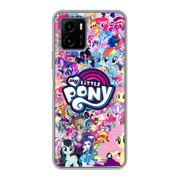 Силиконовый чехол на Vivo Y15s с принтом My little pony Дружба чудо Силиконовый чехол на Vivo Y15s с принтом My little pony Дружба чудо