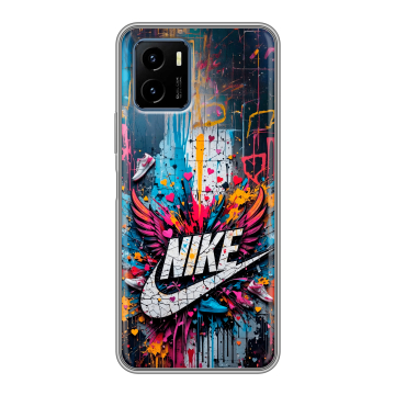 Силиконовый чехол на Vivo Y15s с принтом Nike Найк Силиконовый чехол на Vivo Y15s с принтом Nike Найк