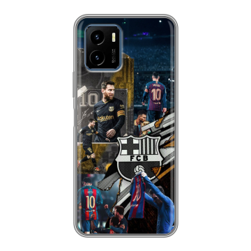 Силиконовый чехол на Vivo Y15s с принтом Messi Barcelona Силиконовый чехол на Vivo Y15s с принтом Messi Barcelona