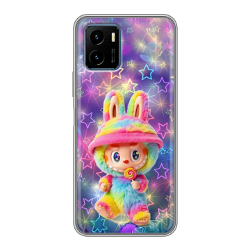 Силиконовый чехол на Vivo Y15s с принтом Labubu Лабубу Силиконовый чехол на Vivo Y15s с принтом Labubu Лабубу