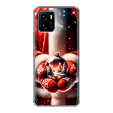 Силиконовый чехол на Vivo Y15s с принтом Новый год