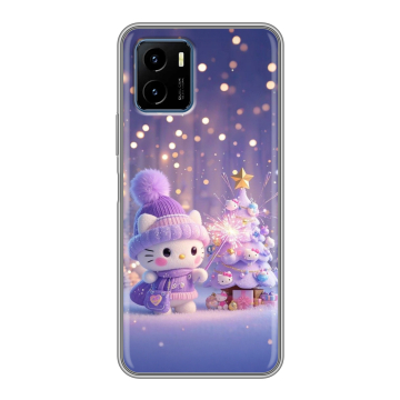 Силиконовый чехол на Vivo Y15s с принтом Новый год