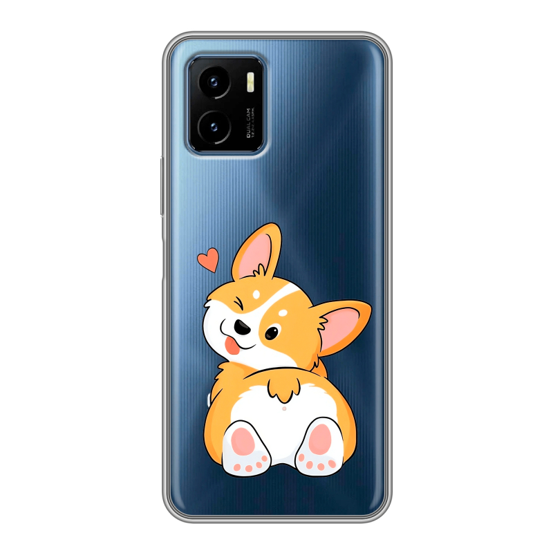 Силиконовый чехол на Vivo Y15s с принтом Корги Силиконовый чехол на Vivo Y15s с принтом Корги