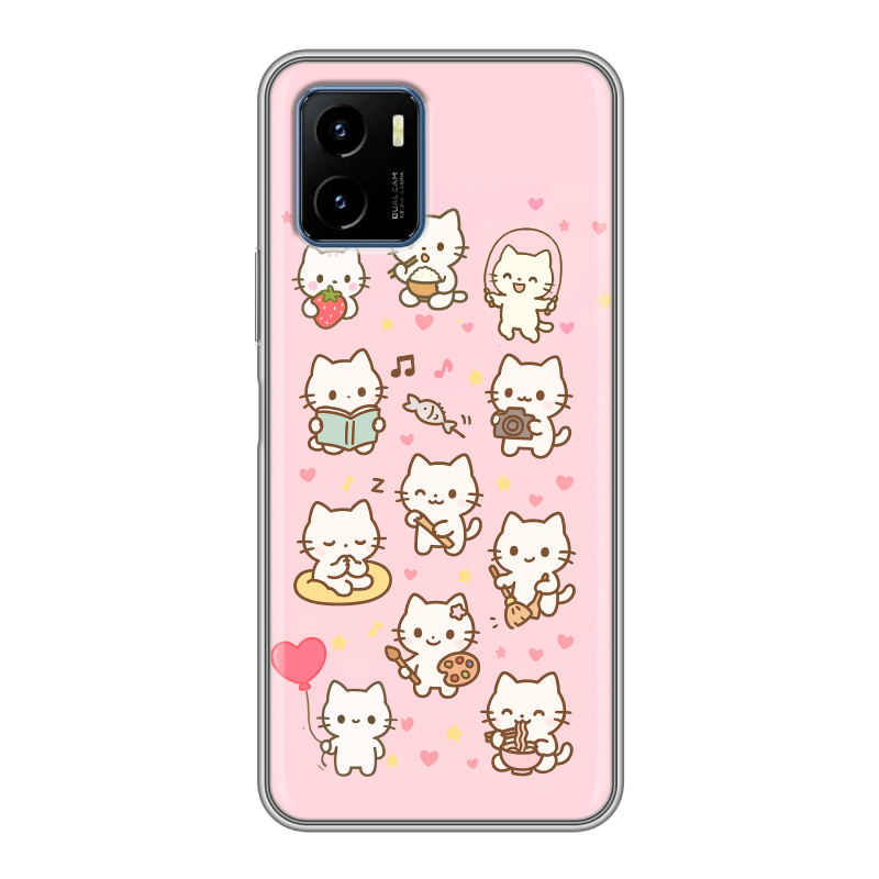 Силиконовый чехол на Vivo Y15s с принтом Hello Kitty Хелоу Кити Силиконовый чехол на Vivo Y15s с принтом Hello Kitty Хелоу Кити