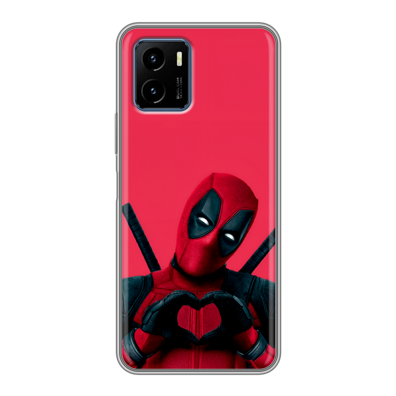 Силиконовый чехол на Vivo Y15s с принтом Дедпул Deadpool Силиконовый чехол на Vivo Y15s с принтом Дедпул Deadpool