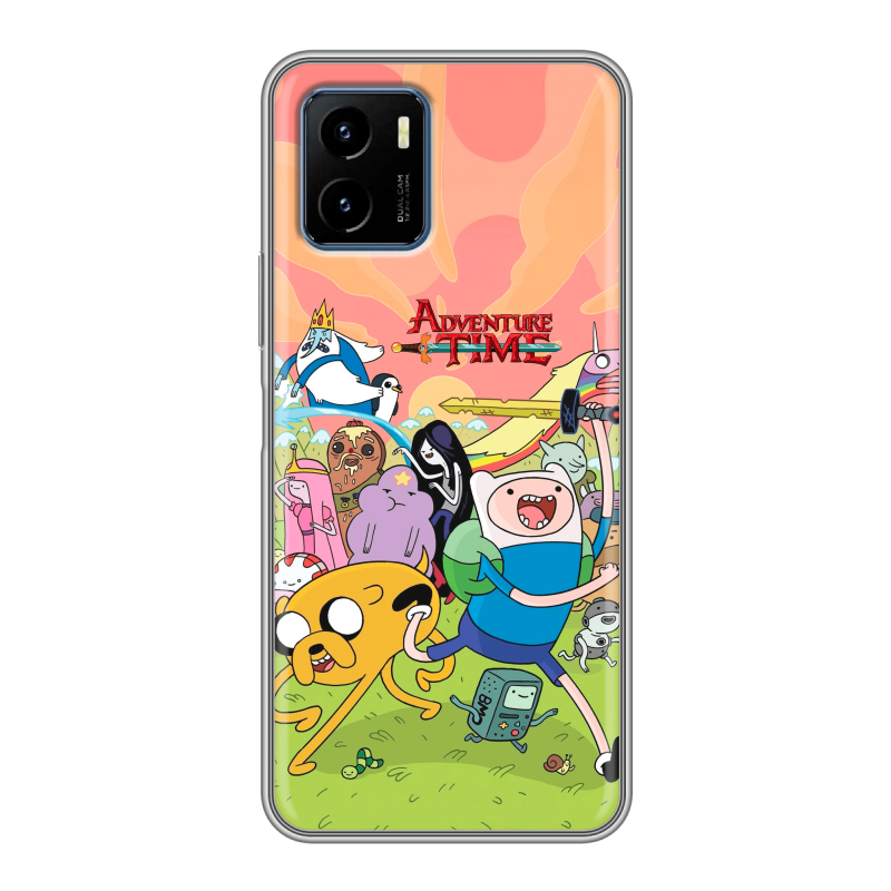Силиконовый чехол на Vivo Y15s с принтом Adventure time Время приключений Силиконовый чехол на Vivo Y15s с принтом Adventure time Время приключений