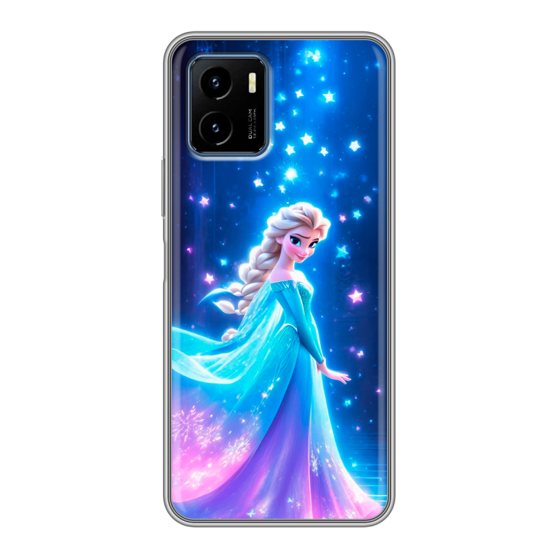 Силиконовый чехол на Vivo Y15s с принтом Холодное сердце Frozen Силиконовый чехол на Vivo Y15s с принтом Холодное сердце Frozen