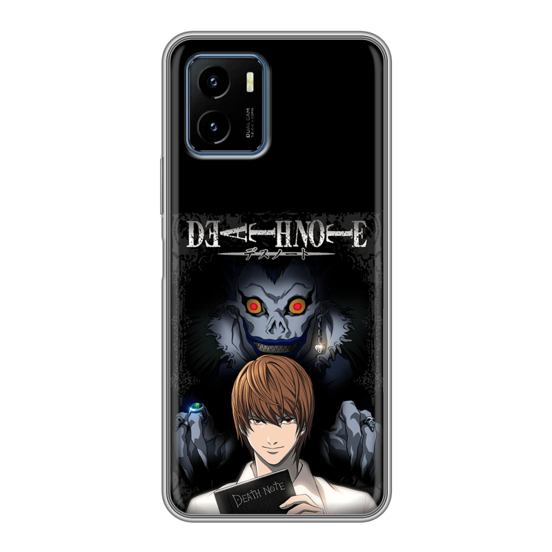 Силиконовый чехол на Vivo Y15s с принтом Death note Тетрадь смерти Силиконовый чехол на Vivo Y15s с принтом Death note Тетрадь смерти