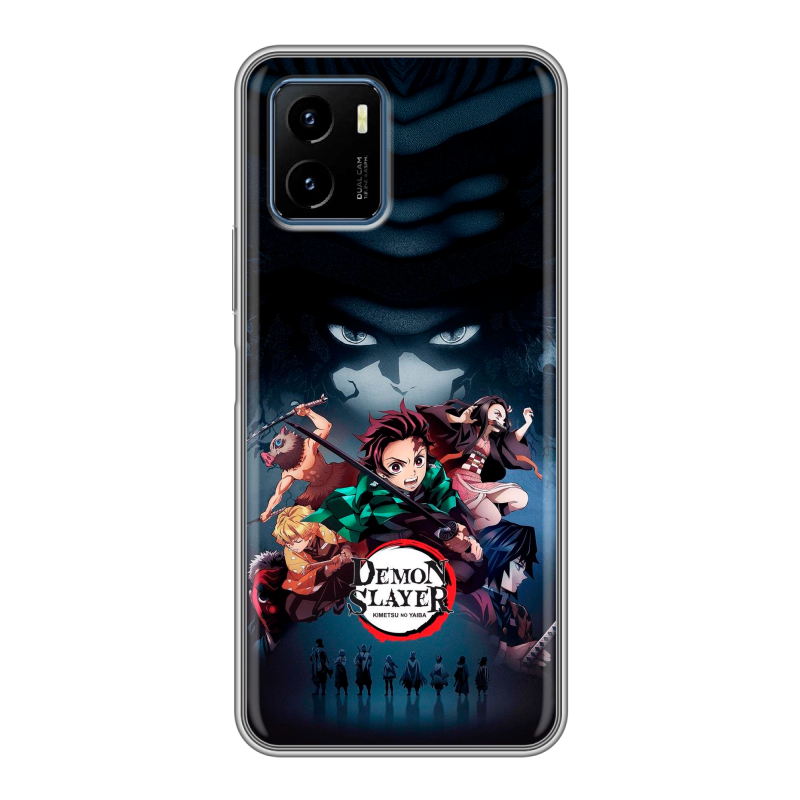 Силиконовый чехол на Vivo Y15s с принтом Demon Slayer Клинок рассекающий демонов Силиконовый чехол на Vivo Y15s с принтом Demon Slayer Клинок рассекающий демонов