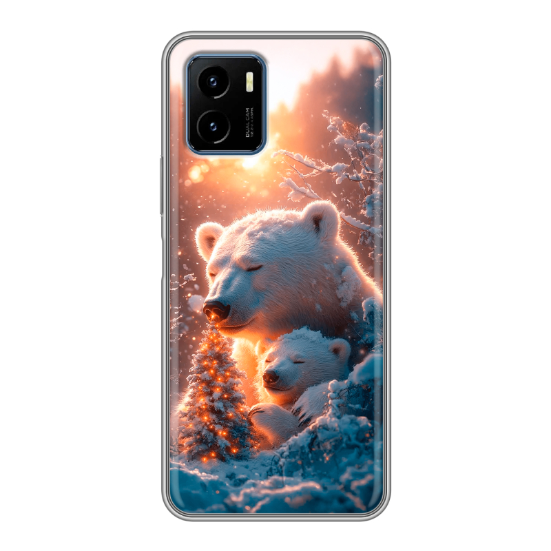 Силиконовый чехол на Vivo Y15s с принтом Новый год Силиконовый чехол на Vivo Y15s с принтом Новый год