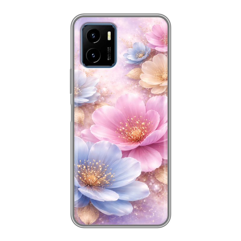 Силиконовый чехол на Vivo Y15s с принтом женский Силиконовый чехол на Vivo Y15s с принтом женский
