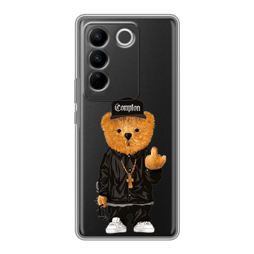 Силиконовый чехол на Vivo V27 PRO с принтом Мишка