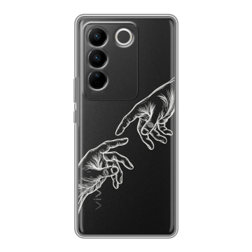 Силиконовый чехол на Vivo V27 PRO с принтом Сотворение мира