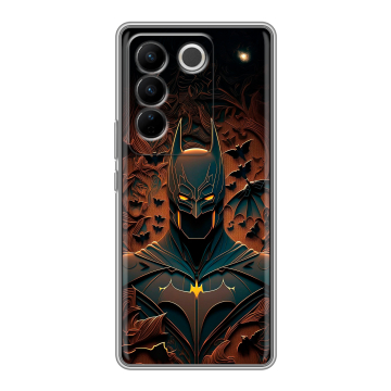 Силиконовый чехол на Vivo V27 PRO с принтом Batman Бэтмен