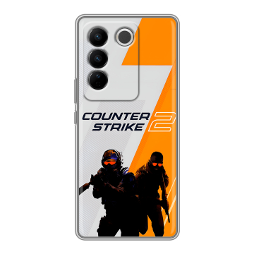 Силиконовый чехол на Vivo V27 PRO с принтом Counter Strike