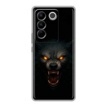 Силиконовый чехол на Vivo V27 PRO с принтом Волк