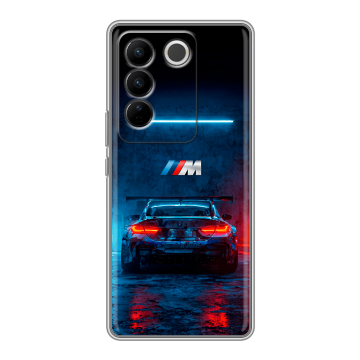 Силиконовый чехол на Vivo V27 PRO с принтом BMW БМВ
