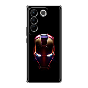 Силиконовый чехол на Vivo V27 PRO с принтом IronMan Железный человек