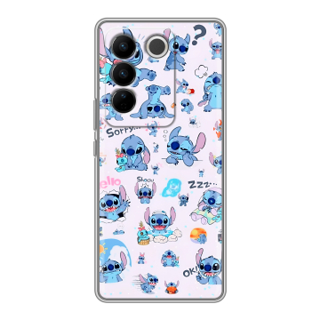 Силиконовый чехол на Vivo V27 PRO с принтом Лило и Стич