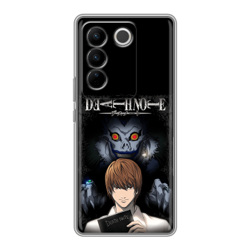 Силиконовый чехол на Vivo V27 PRO с принтом Death note Тетрадь смерти