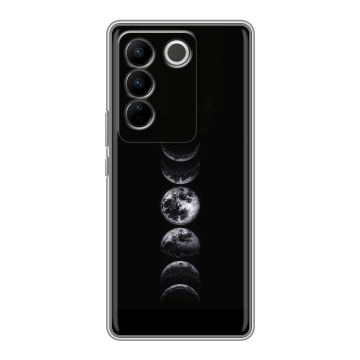 Силиконовый чехол на Vivo V27 PRO с принтом женский