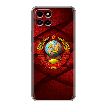 Силиконовый чехол на Infinix SMART 6 HD с принтом Герб СССР Силиконовый чехол на Infinix SMART 6 HD с принтом Герб СССР