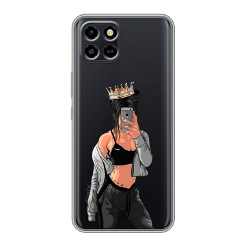 Силиконовый чехол на Infinix SMART 6 HD с принтом Женские принты Силиконовый чехол на Infinix SMART 6 HD с принтом Женские принты